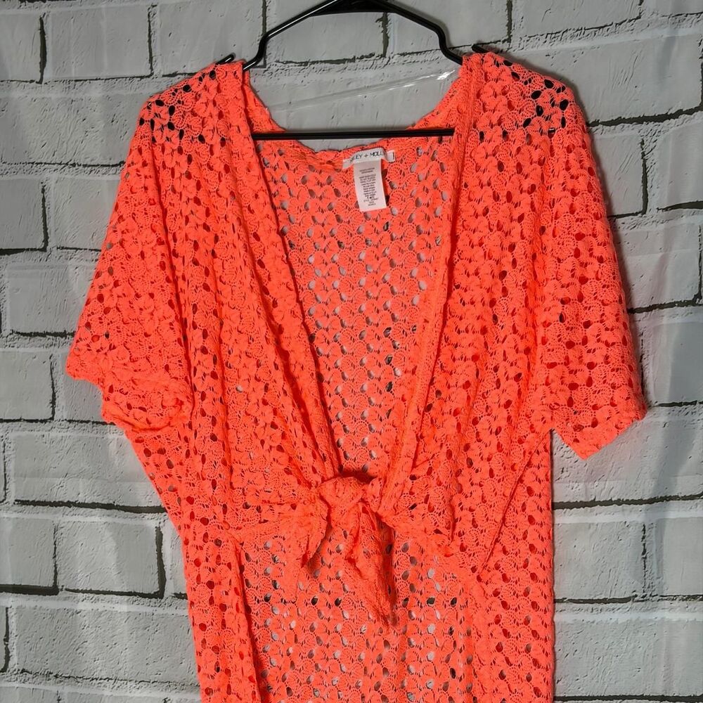 Miley-molly Women's Orange and Pink Cover-ups